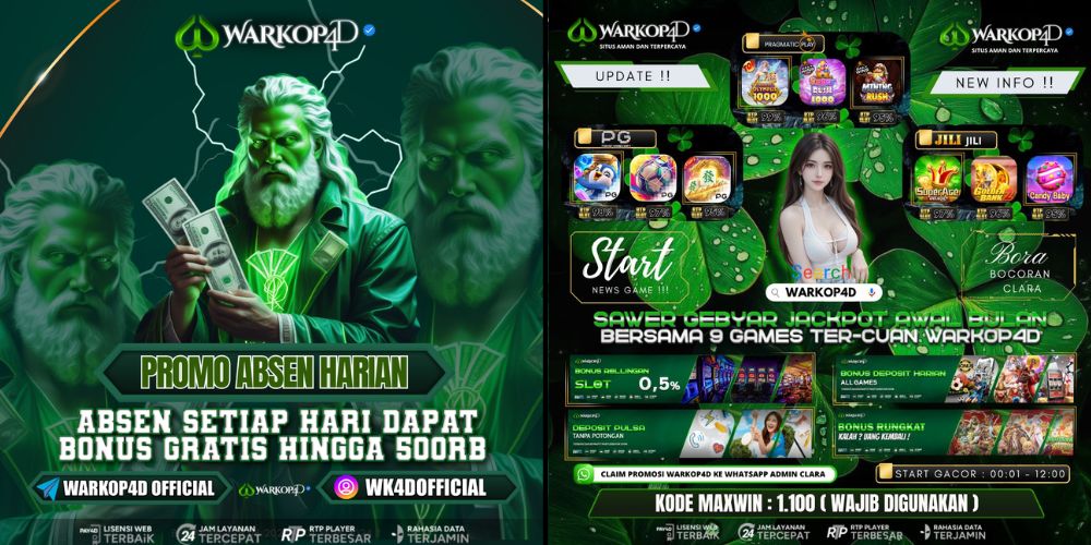 PROMO ABSEN HARIAN & INFO BOCORAN TERUPDATE WARKOP4D